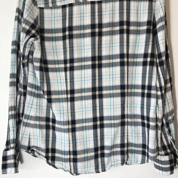J Crew Soft Plaid Flannel Button Down Top Women’s‎ Medium Lumberjack Gorpcore M - Picture 5 of 8